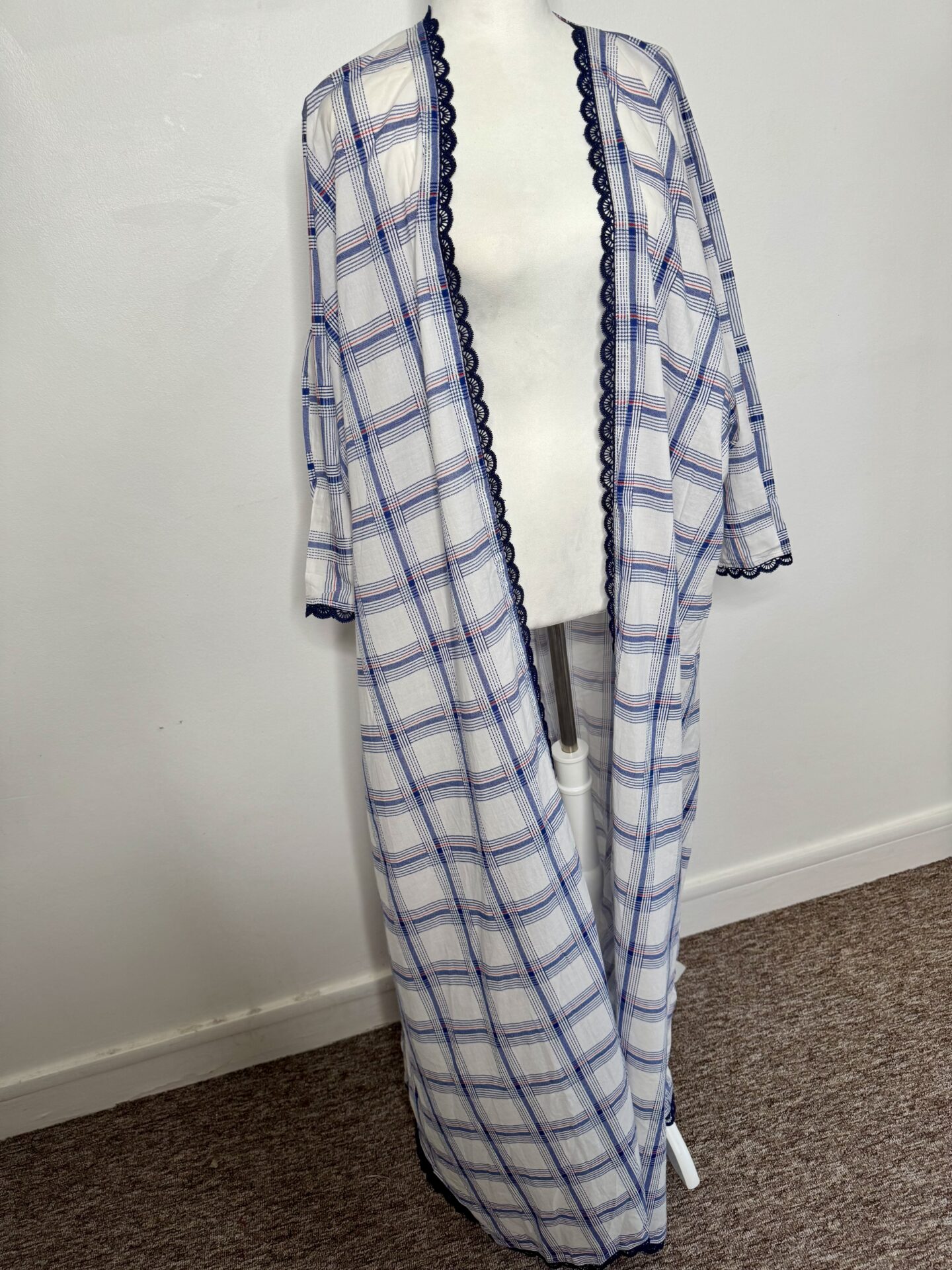 Kimono à carreaux